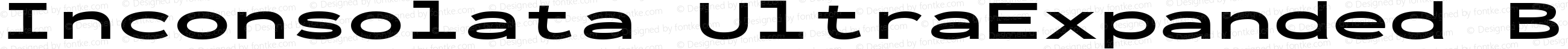Inconsolata UltraExpanded Black