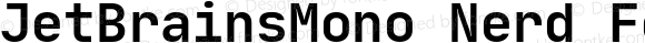 JetBrainsMono Nerd Font Bold