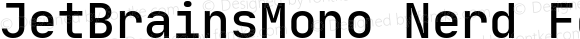 JetBrains Mono Medium Nerd Font Complete Mono