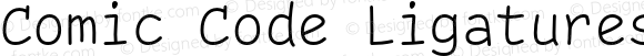 Comic Code Ligatures Light