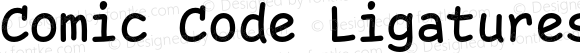 Comic Code Ligatures SemiBold