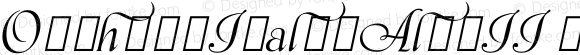 ☞Orpheus Italic Alts II