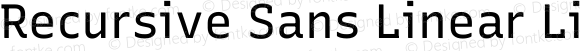 Recursive Sans Linear Light Regular