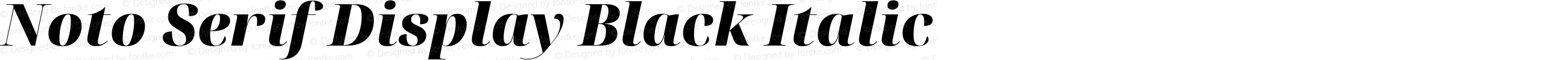 Noto Serif Display Black Italic