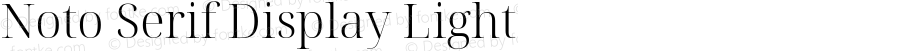 Noto Serif Display Light