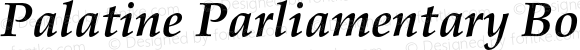 Palatine Parliamentary Bold Italic