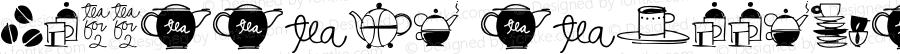 CoffeeandTeaDoodles ☞ 2.000;com.myfonts.outsidetheline.coffee-tea-doodles.regular.wfkit2.3nDQ