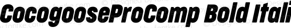 CocogooseProComp Bold Italic