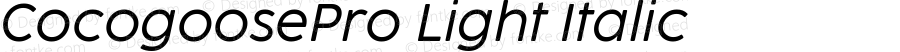 CocogoosePro Light Italic