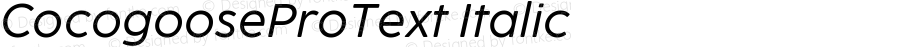 CocogooseProText Italic