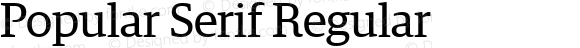 Popular Serif Regular