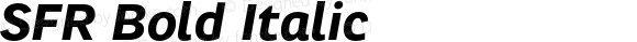 SFR Bold Italic