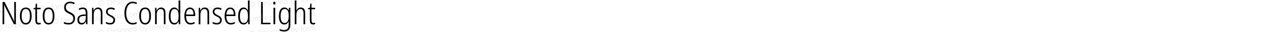 Noto Sans Condensed Light