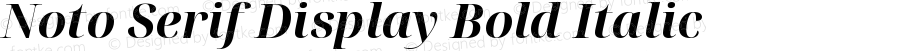 Noto Serif Display Bold Italic