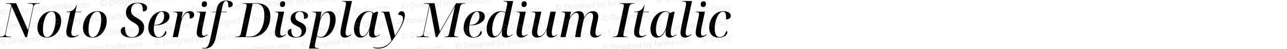 Noto Serif Display Medium Italic