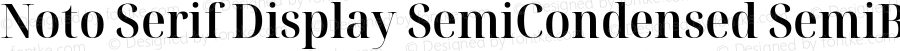 Noto Serif Display SemiCondensed SemiBold