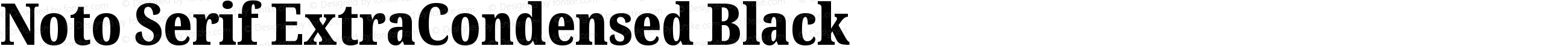 Noto Serif ExtraCondensed Black