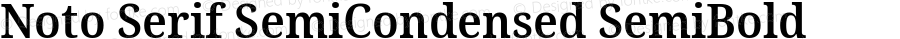 Noto Serif SemiCondensed SemiBold