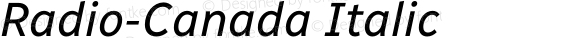 Radio-Canada Italic