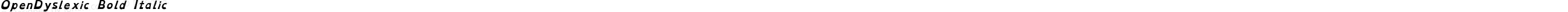 OpenDyslexic Bold Italic