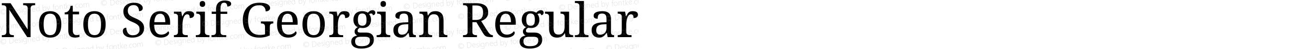 Noto Serif Georgian Regular