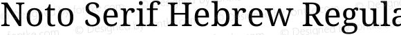 Noto Serif Hebrew Regular