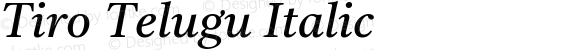 Tiro Telugu Italic