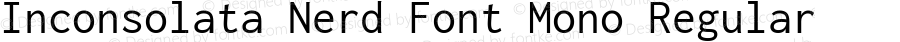 Inconsolata Regular Nerd Font Complete Mono
