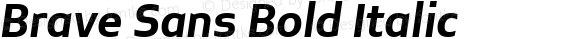 Brave Sans Bold Italic