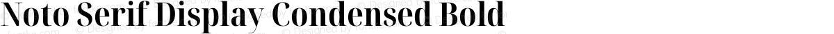 Noto Serif Display Condensed Bold