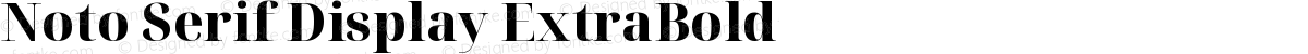 Noto Serif Display ExtraBold