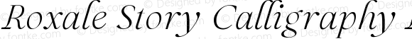 Roxale Story Calligraphy Italic