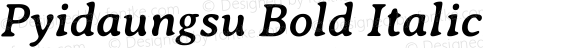 Averia Serif Libre Bold Italic