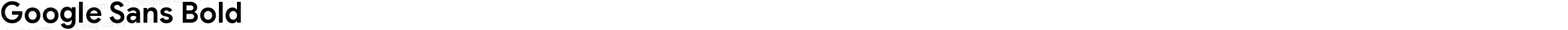 Google Sans Bold
