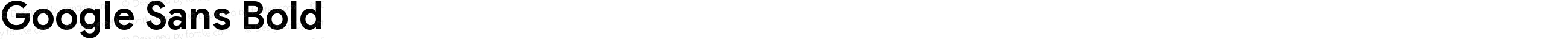 Google Sans Bold