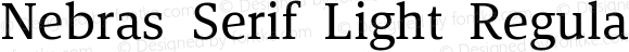 Nebras Serif Light Regular