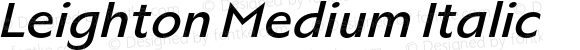 Leighton Medium Italic