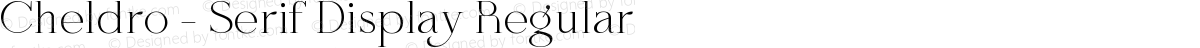 Cheldro - Serif Display Regular