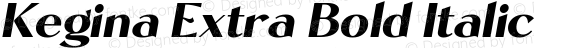Kegina Extra Bold Italic