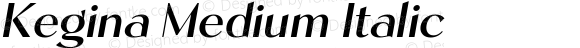Kegina Medium Italic