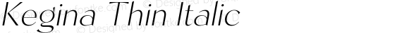 Kegina Thin Italic