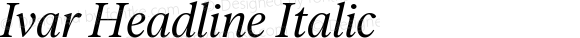 Ivar Headline Italic