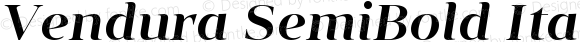 Vendura SemiBold Italic
