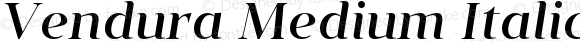 Vendura Medium Italic