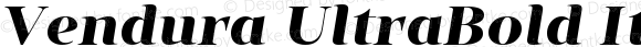 Vendura UltraBold Italic