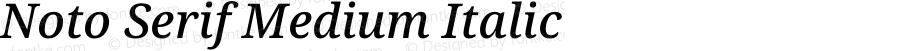 Noto Serif Medium Italic