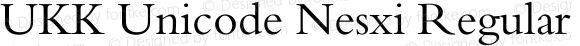 UKK Unicode Nesxi Regular Version 4.00