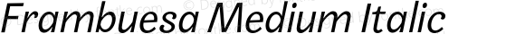 Frambuesa Medium Italic