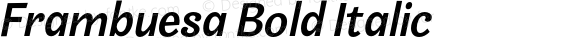 Frambuesa Bold Italic