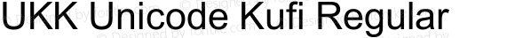 UKK Unicode Kufi Regular Version 4.00